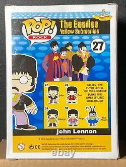 Funko POP The Beatles 27 John Lennon Damaged Box in Soft Protector
