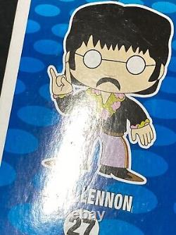 Funko POP The Beatles 27 John Lennon Damaged Box in Soft Protector