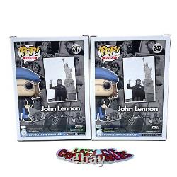 Funko Pop! Rocks #247 John Lennon The Beatles CHASE + Common Shop Exclusive Set