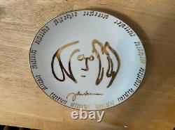 Gartlan John Lennon Beatles Self Portrait 1998 Collectors Plate ARTIST REMARQUED