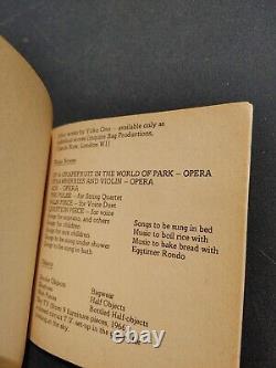 Grapefruit, Yoko Ono. Pb. 1st Ed. Sphere Books, 1971. Intro -John Lennon