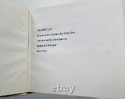 Grapefruit by Yoko Ono Intro by Beatles John Lennon 1970 Stated First Edition