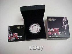 Great Britain 2010 £5 John Lennon Beatles Superb Proof Silver Coin In Box