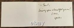 Great Yoko Ono Signed Christmas Card Sent From The Dakota John Lennon Beatles