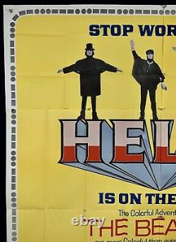 HELP Original Six Sheet Movie Poster (Fine+) 1965 John Lennon BEATLES Ringo 6SH