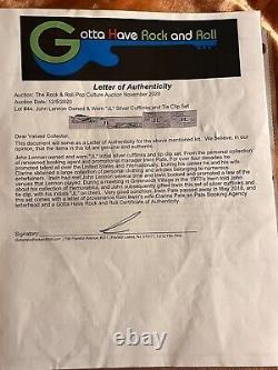 HOT? Beatles Auction -John Lennon Owned Cuff Links /Tie Clip Provenance & COA