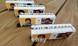HO scale train boxcar set THE BEATLES John Lennon Paul McCartney model railroad
