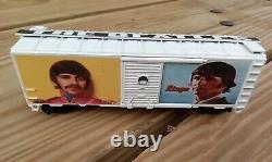 HO scale train boxcar set THE BEATLES John Lennon Paul McCartney model railroad