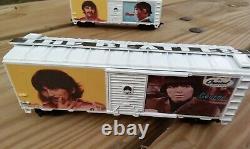 HO scale train boxcar set THE BEATLES John Lennon Paul McCartney model railroad