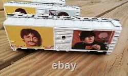 HO scale train boxcar set THE BEATLES John Lennon Paul McCartney model railroad