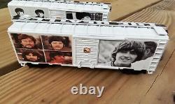 HO scale train boxcar set THE BEATLES John Lennon Paul McCartney model railroad