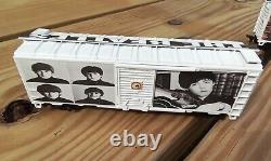 HO scale train boxcar set THE BEATLES John Lennon Paul McCartney model railroad