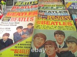 HUGE LOT Vintage BEATLES Magazines People Weekly John Lennon Mania Newsweek Gear