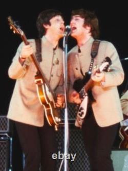 Handmade John Lennon Shea Stadium Beige The Beatles Jacket