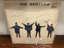 Help! Beatles Album Signed All 4 Japan Version Lennon McCartney Harrison
