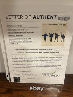 Help! Beatles Album Signed All 4 Japan Version Lennon McCartney Harrison