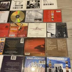 Huge Insane Beatles Paul Mccartney Ringo Star John Lennon Ringo Starr CD DVD Lot