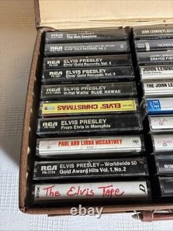 Huge Vintage Cassette Lot The Beatles, Elvis, John Lennon, Paul McCartney