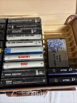Huge Vintage Cassette Lot The Beatles, Elvis, John Lennon, Paul McCartney