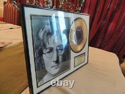 IMAGINE John Lennon Framed LIMITED EDITION NUMBERED Music LP Record Display