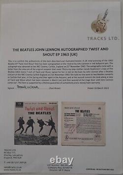 Incredible Beatles / John Lennon Signed Debut EP Twist & Shout