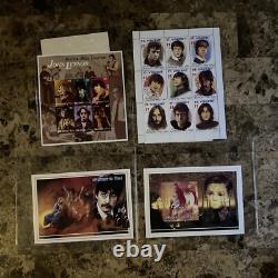 International collectors society stamps Lot Of 32 The Beatles John Lennon
