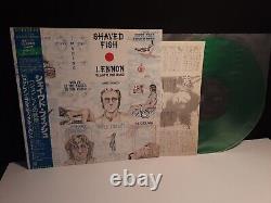 JOHN LENNONShaved FishLp Japan-Obi-NM Eas Green Vinyl Japanese Plastic Imagine