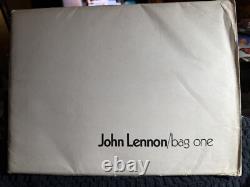 JOHN LENNON 1970 bag one Complete 14-Print/Lithograph Set+Outer and Inner Env
