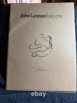 JOHN LENNON 1970 bag one Complete 14-Print/Lithograph Set+Outer and Inner Env