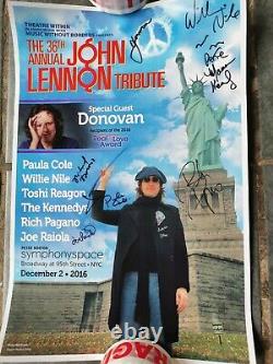 JOHN LENNON 36th ANNUAL SIGNED TRIBUTE POSTERS 2016