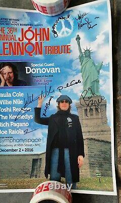 JOHN LENNON 36th ANNUAL SIGNED TRIBUTE POSTERS 2016