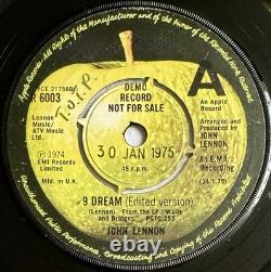 JOHN LENNON -#9 Dream (Edited Version)- Very Rare UK 7 Promo /Beatles