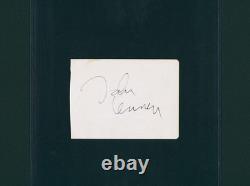 JOHN LENNON AUTOGRAPHED PAGE HAND SIGNED with JSA COA LOA LONDON 1971 THE BEATLES