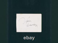 JOHN LENNON AUTOGRAPHED PAGE HAND SIGNED with JSA COA LOA LONDON 1971 THE BEATLES