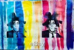 JOHN LENNON BASQUIAT PAINTING MR CLEVER ART banksy brainwash Beatles warhol pop