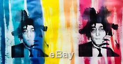 JOHN LENNON BASQUIAT PAINTING MR CLEVER ART banksy brainwash Beatles warhol pop