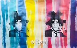 JOHN LENNON BASQUIAT PAINTING MR CLEVER ART banksy brainwash Beatles warhol pop