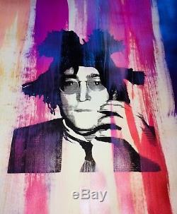 JOHN LENNON BASQUIAT PAINTING MR CLEVER ART banksy brainwash Beatles warhol pop