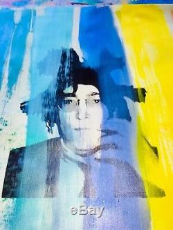 JOHN LENNON BASQUIAT PAINTING MR CLEVER ART banksy brainwash Beatles warhol pop