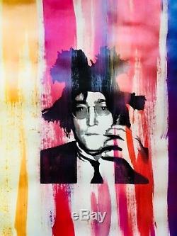 JOHN LENNON BASQUIAT PAINTING MR CLEVER ART banksy brainwash Beatles warhol pop