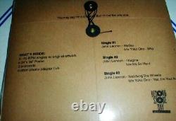 JOHN LENNON Beatles 2010 Singles Bag 3x 45 POSTER POSTCARDS NUMBERED SEALED NM