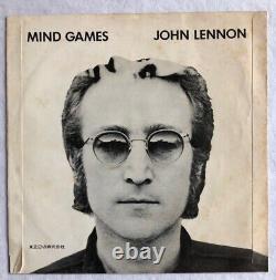 JOHN LENNON (Beatles) -Mind Games- Rare Japanese Apple 7 +Sleeve & Insert