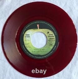JOHN LENNON (Beatles) -Mind Games- Rare Japanese Red Vinyl Apple 7