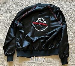 JOHN LENNON Beatles Satin Rock And Roll Jacket RARE Size XL Best Deal EVER