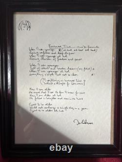 JOHN LENNON Borrowed Time Lyrics 438/1000 Official Bag One Arts Beatles W COA