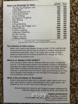 JOHN LENNON Borrowed Time Lyrics 438/1000 Official Bag One Arts Beatles W COA