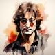 JOHN LENNON CANVAS ART PRINT 18X24 or 24X36 READY TO HANG MUSIC BEATLES ROCK