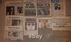 JOHN LENNON Collection of 9 Newspapers Death Boston New York BEATLES 1980
