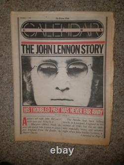 JOHN LENNON Collection of 9 Newspapers Death Boston New York BEATLES 1980