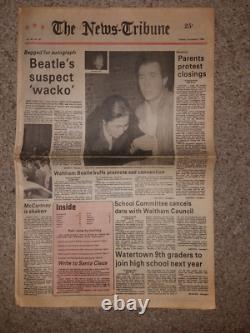 JOHN LENNON Collection of 9 Newspapers Death Boston New York BEATLES 1980